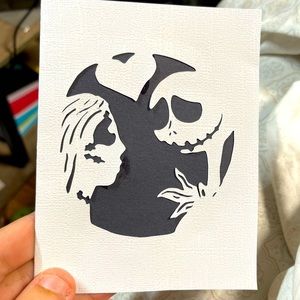 I make personalized cards. Nightmare Before Christmas collection.